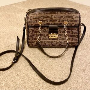 Juicy Couture Tan and Black Crossbody Bag